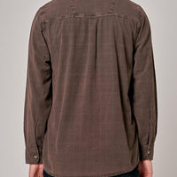 ROLLAS - Tile Cord Shirt in Brown