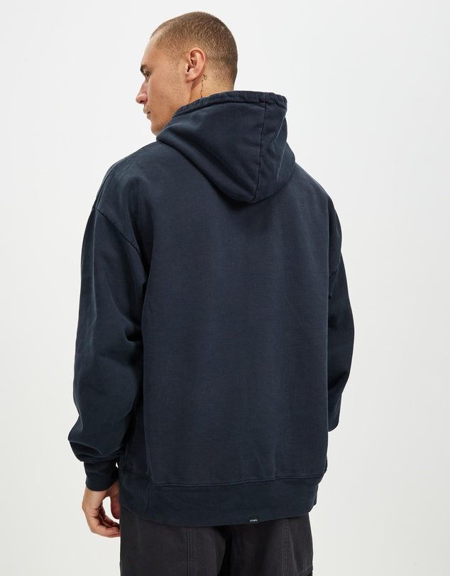 Thrills - Throttle Slouch Pull On Hoodie in Twilight Black