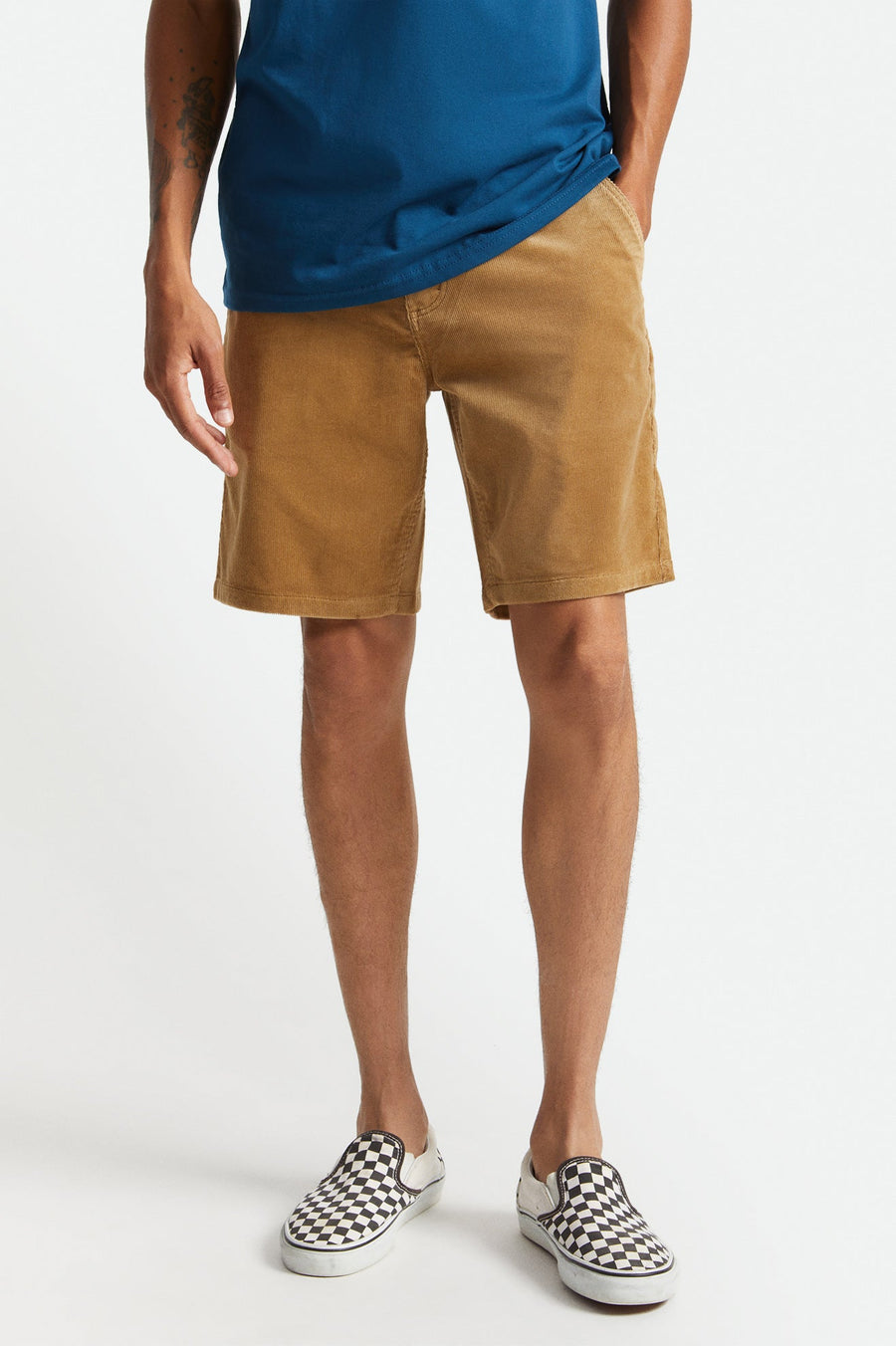 BRIXTON - Choice Chino Short in Khaki Cord