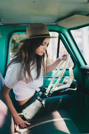 Brixton - Messer Packable Fedora in Sand