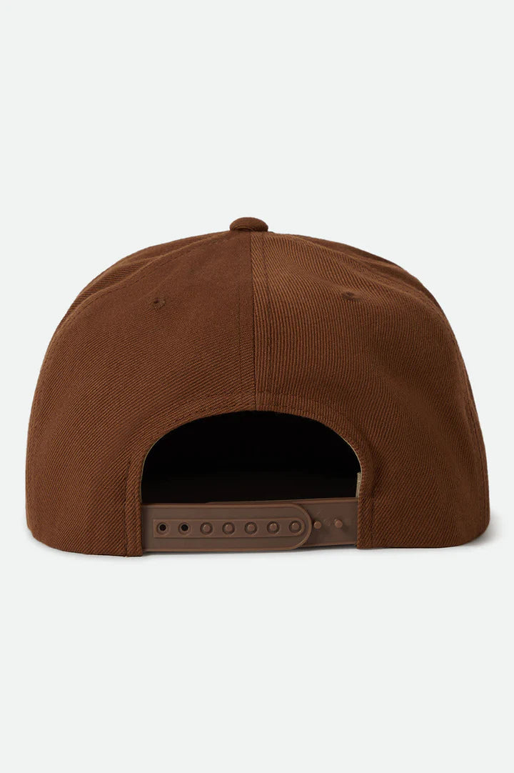 Brixton - Oath III Snapback Cap Hat in Coffee