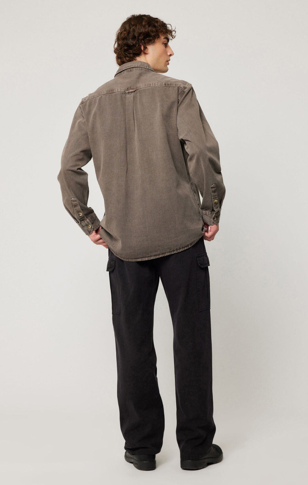 ROLLAS - Trailer Drill Shirt in Brown