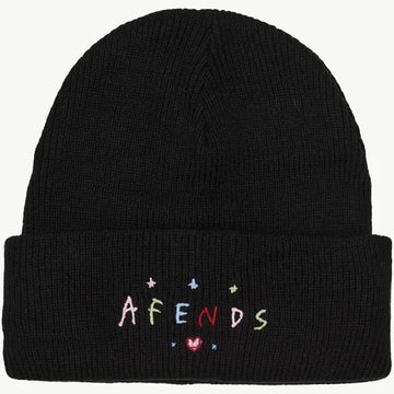 Afends - Funhouse Recycled Knit Beanie in Black