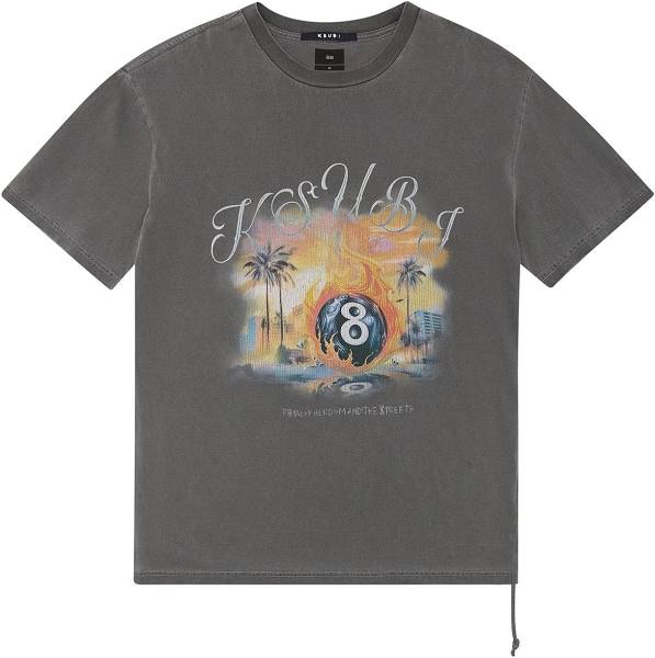 Ksubi - World Order Biggie SS Tee in Charcoal
