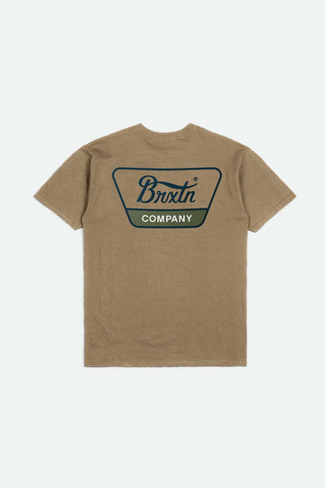 Brixton - Linwood S/S Tee in Tiger Eye/Navy