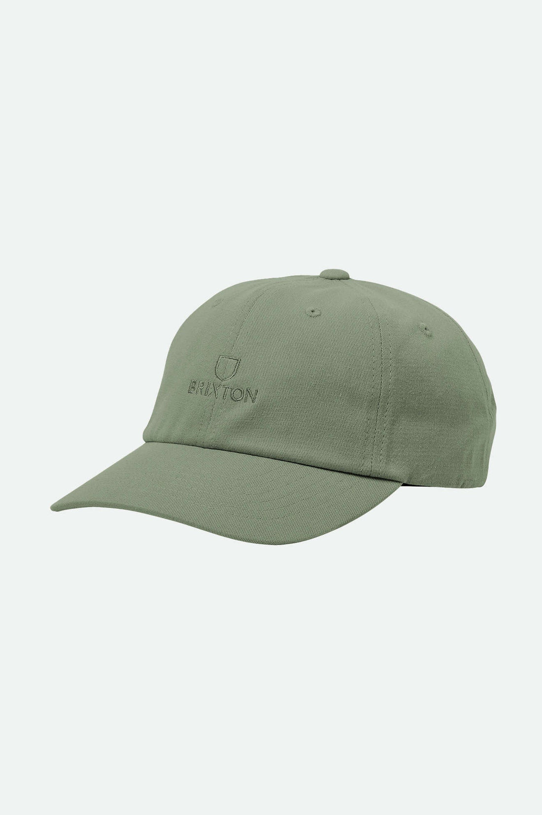 Brixton - Alpha Netplus Adjustable Cap in Olive Rinse