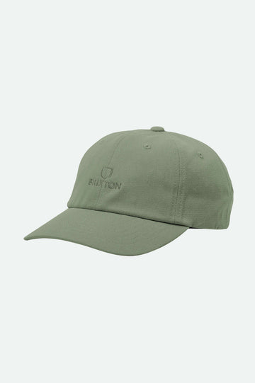 Brixton - Alpha Netplus Adjustable Cap in Olive Rinse