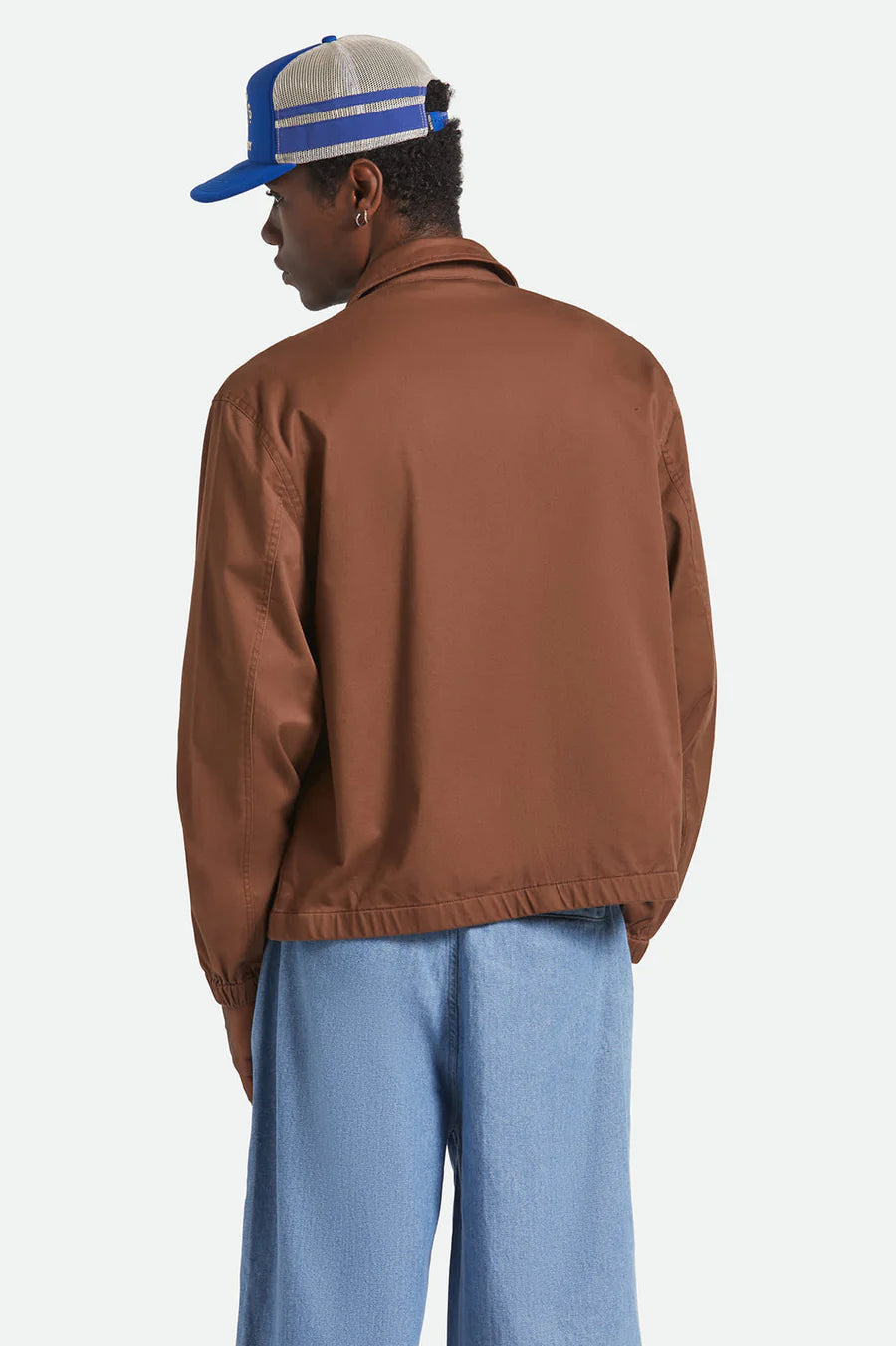 Brixton - Union Relaxed Harrington Jacket in Pinecone  Brown