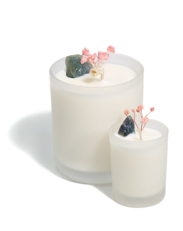 SEVENTEEN70/BOTANICALS -  WATERMELON + BLUE FLUORITE CANDLE