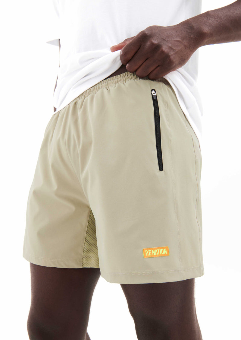 P.E Nation - Interval Short in Pale Khaki