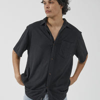 Thrills - Hemp Thrills Oversized Short Sleeve in Jersey Shirt in Black