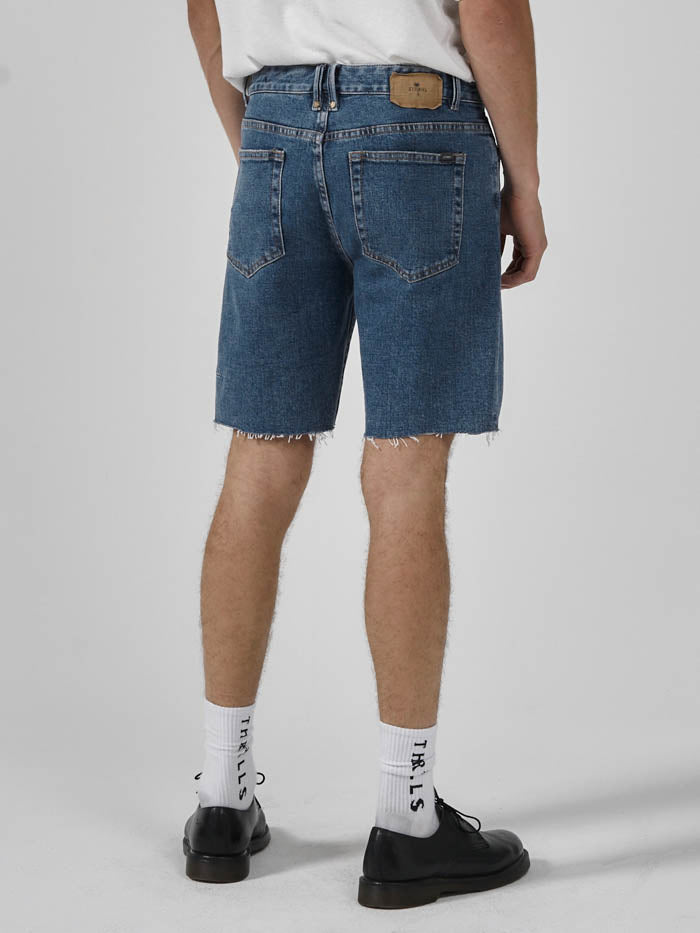 Thrills - Destroyed Bones Denim Short in Highway Blue