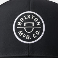 Brixton - Crest X MP Snapback in Black
