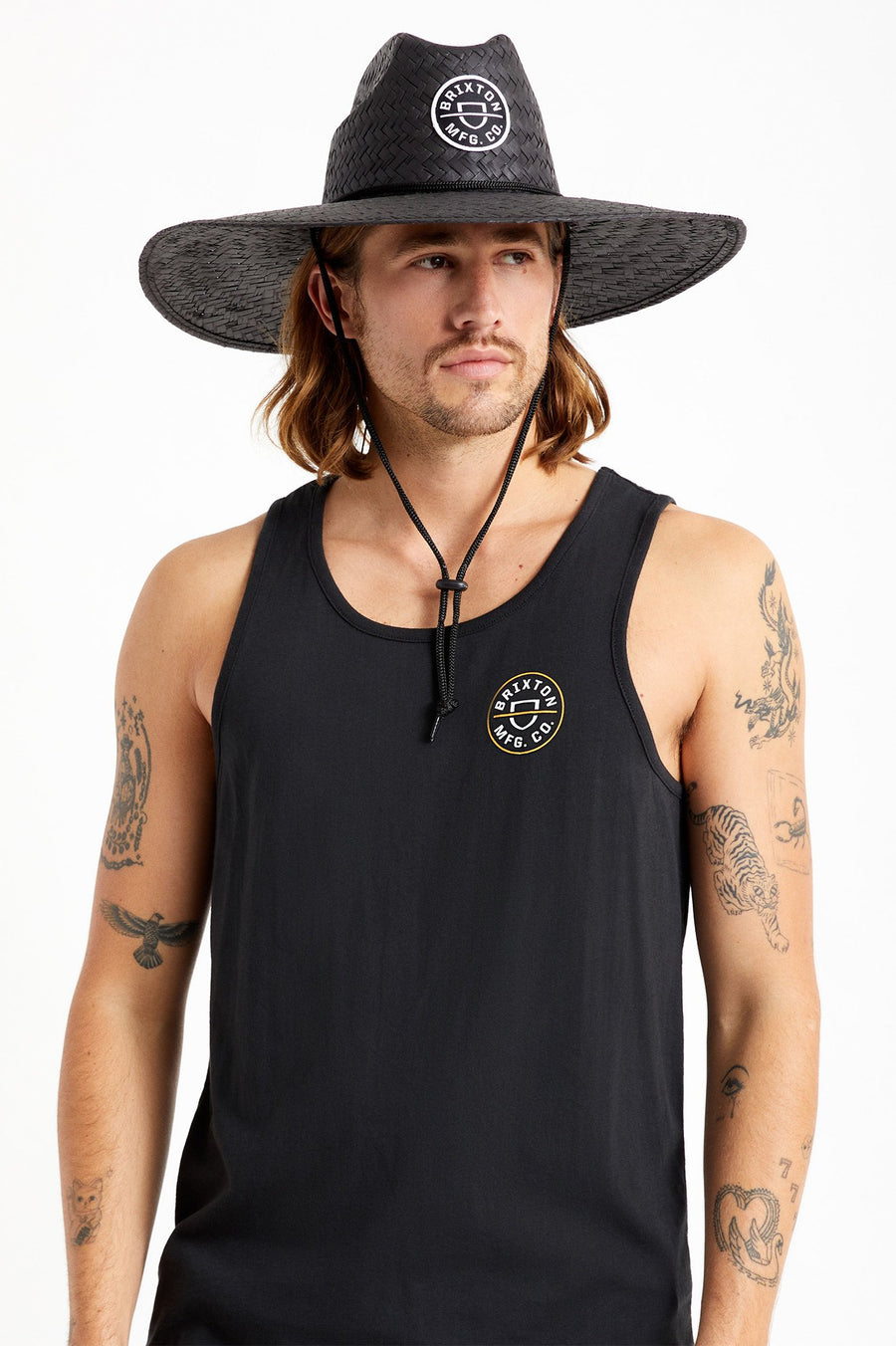 Brixton - Crest Sun Hat in Black