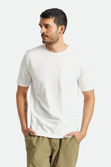 Brixton - Basic S/S Pocket Tee in White