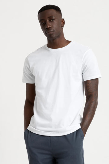 Brixton - Basic S/S Tailored Tee in White